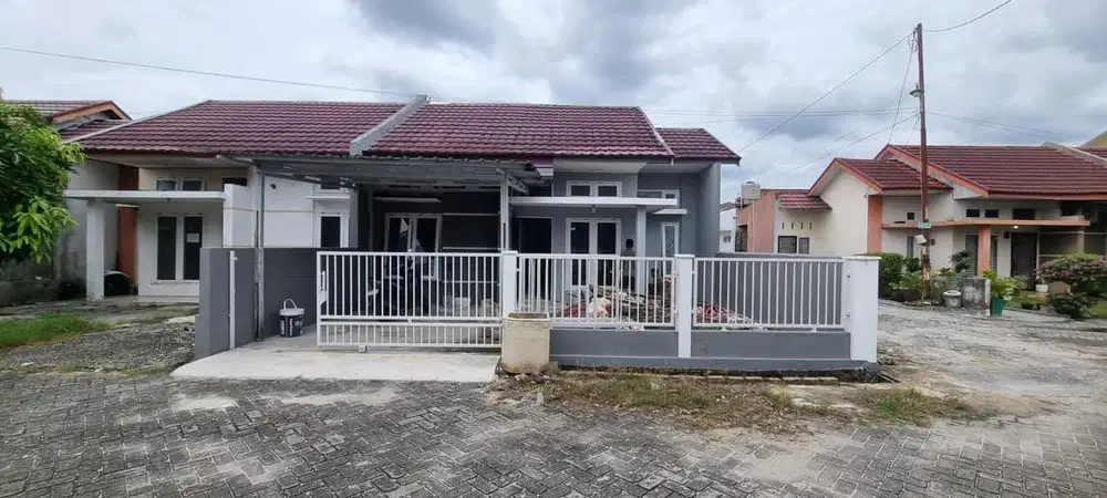Rumah baru 3kt dikontrakkan jl melur panam