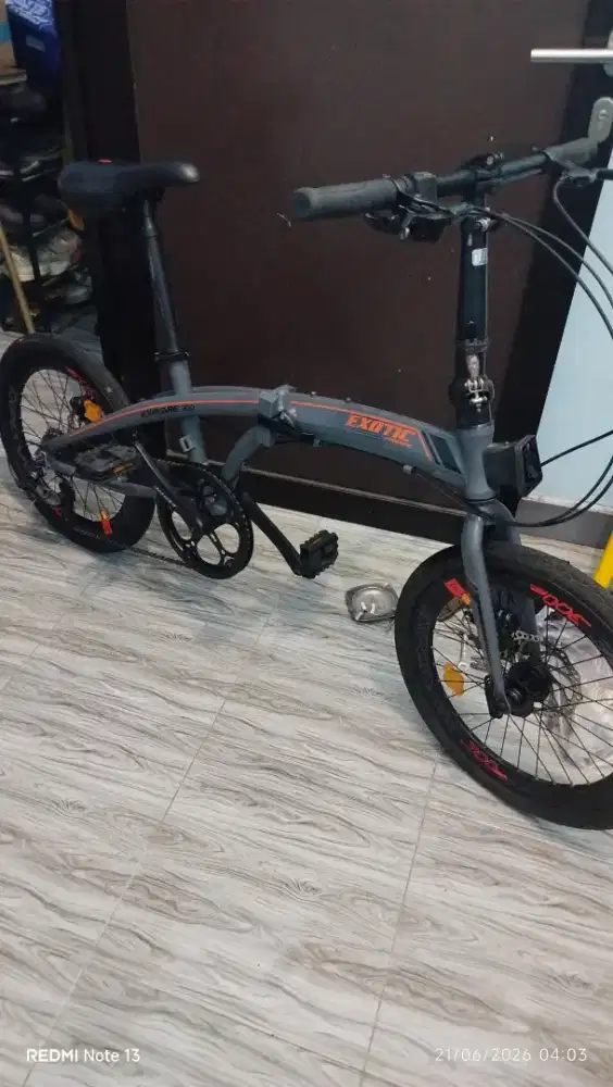 Sepeda lipat exotic alloy rem cakram uk 20
