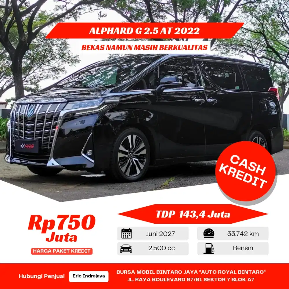 Toyota Alphard G 2.5 AT 2022