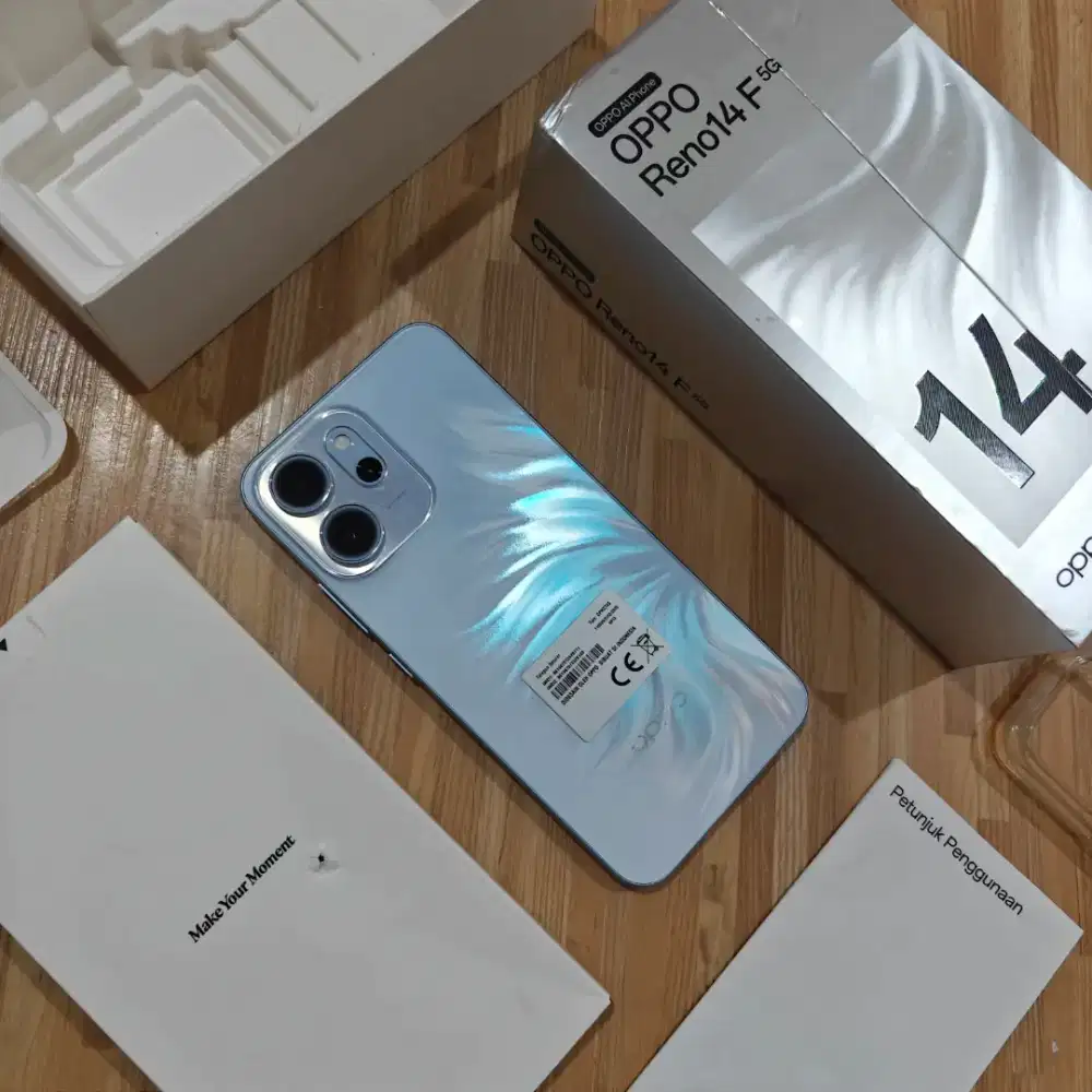 Oppo Reno 14F 5G 8/256 Resmi Fullset