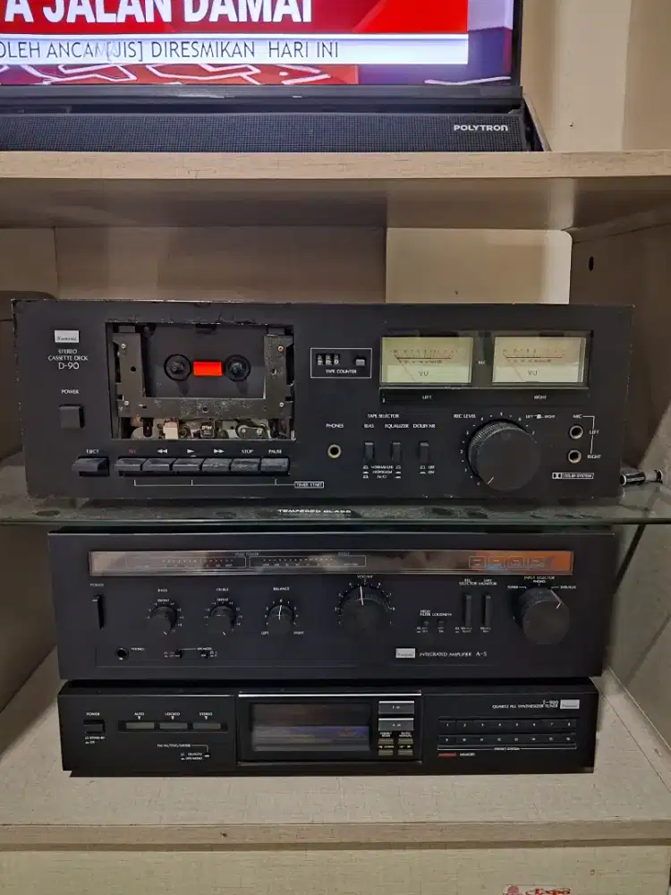 Tape Sansui D-90 . Tape sudah di modifikasi pakai Blohtoot.