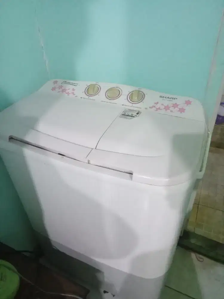 Mesin cuci sharp 2 tabung