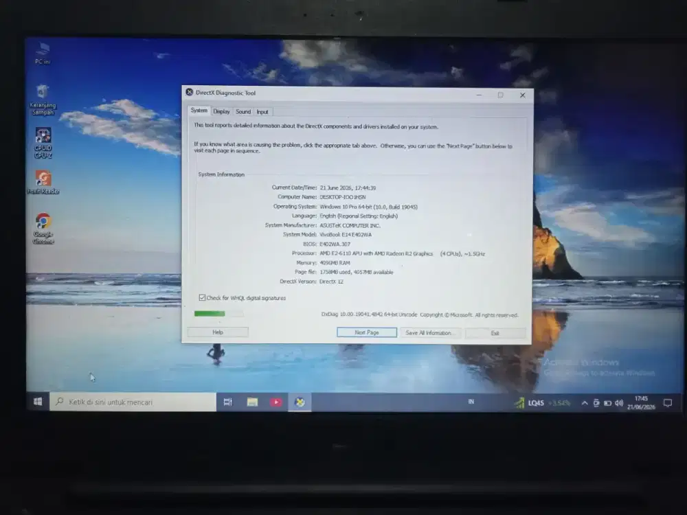 ASUS VIVOBOOK E14
