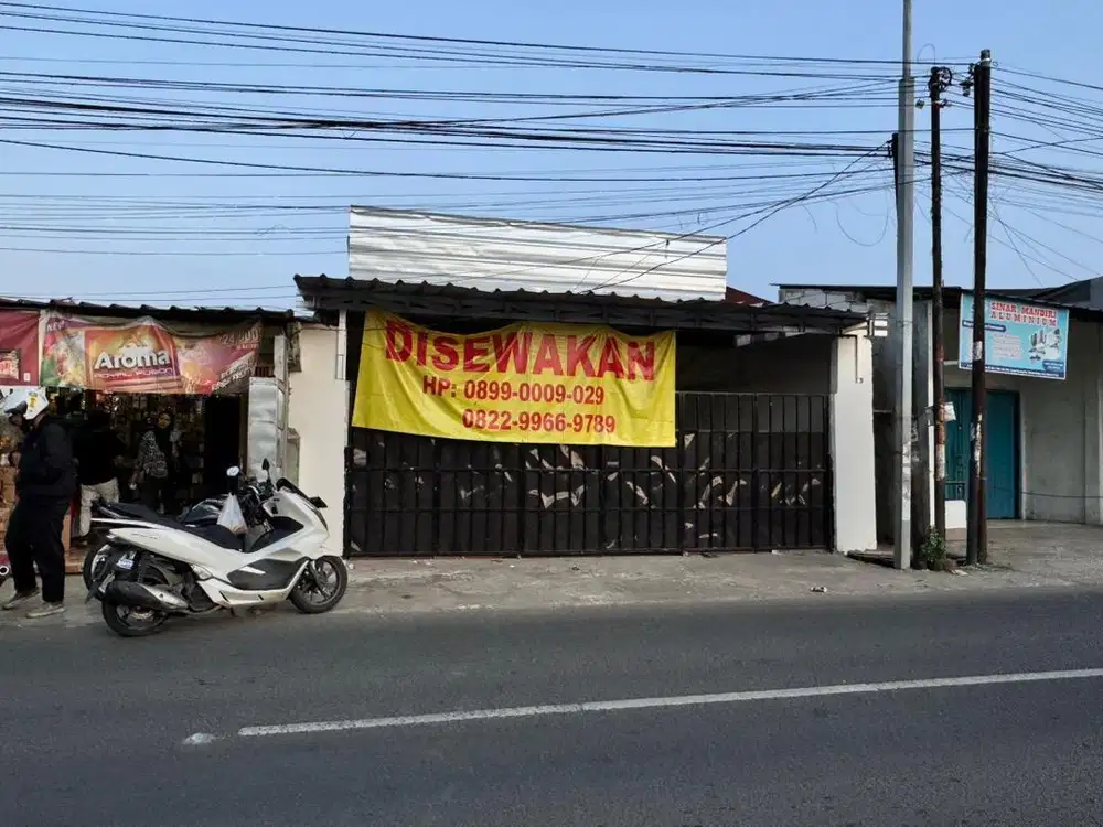 Disewakan Rumah Ruko 1 Lantai Jl. Raya Perjuangan Bekasi Teluk Pucung