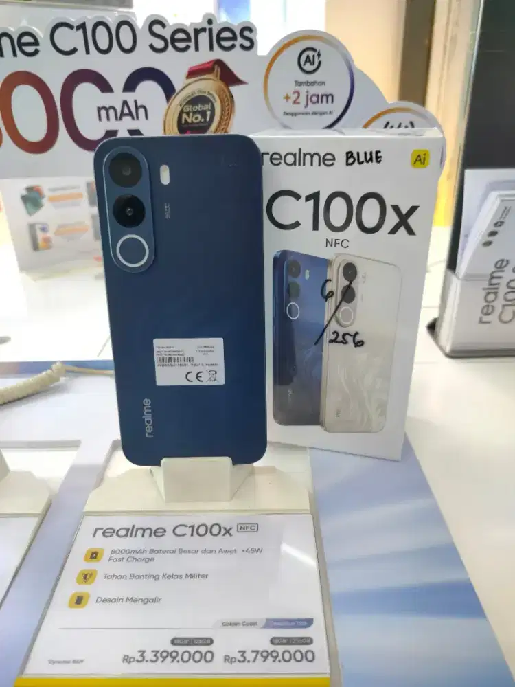 Termurah Realme C100X Ram 6+256GB NFC Garansi Resmi