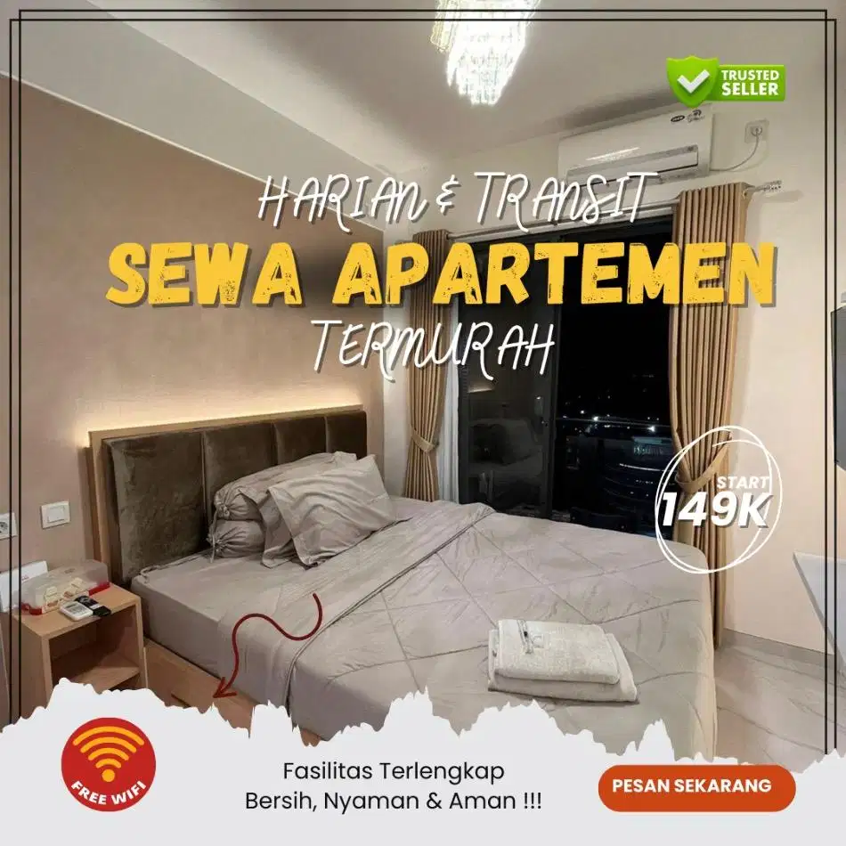 Sewa Apartemen Harian/Transit Kalibata City Jakarta selatan Termurah