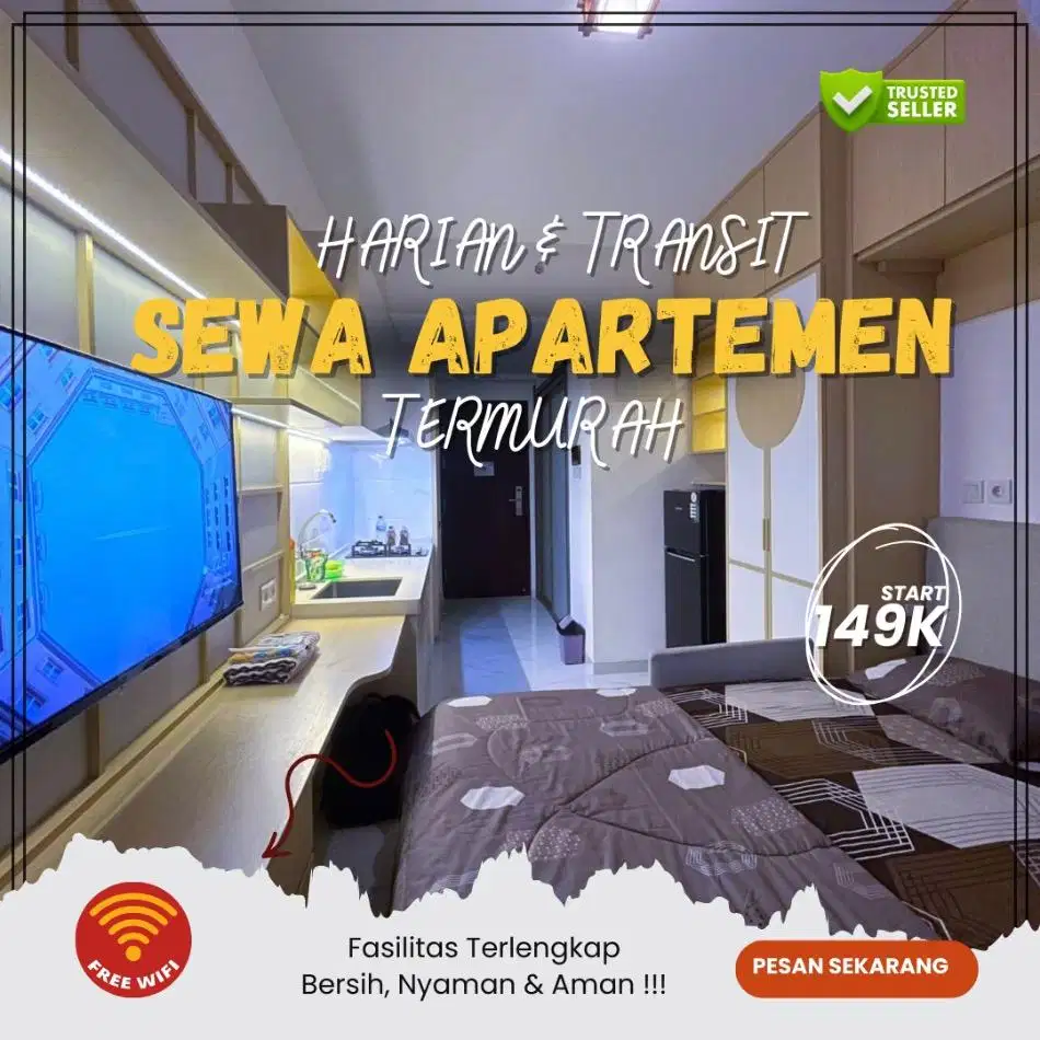 Sewa Apartemen Jakarta Sentra Timur Pulogebang Harian/Transit Termurah