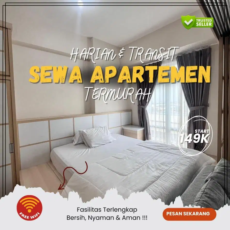 Disewakan Apartemen Sentra Timur Jakarta Cakung Harian/Transit Termura