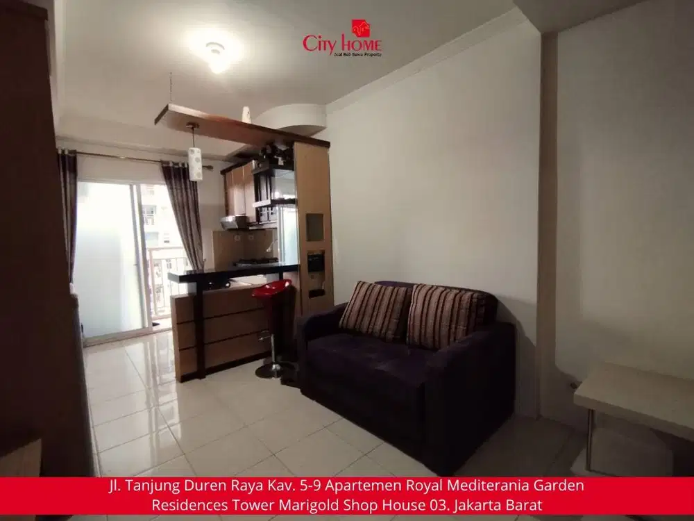Sewa Apartemen 2 BR Furnished di Mediterania Garden Residences 2