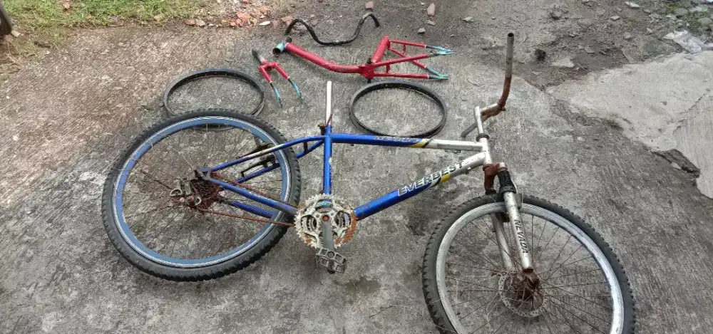 Sepeda mtb ukuran ring 26 dan batangan Minion ing 20