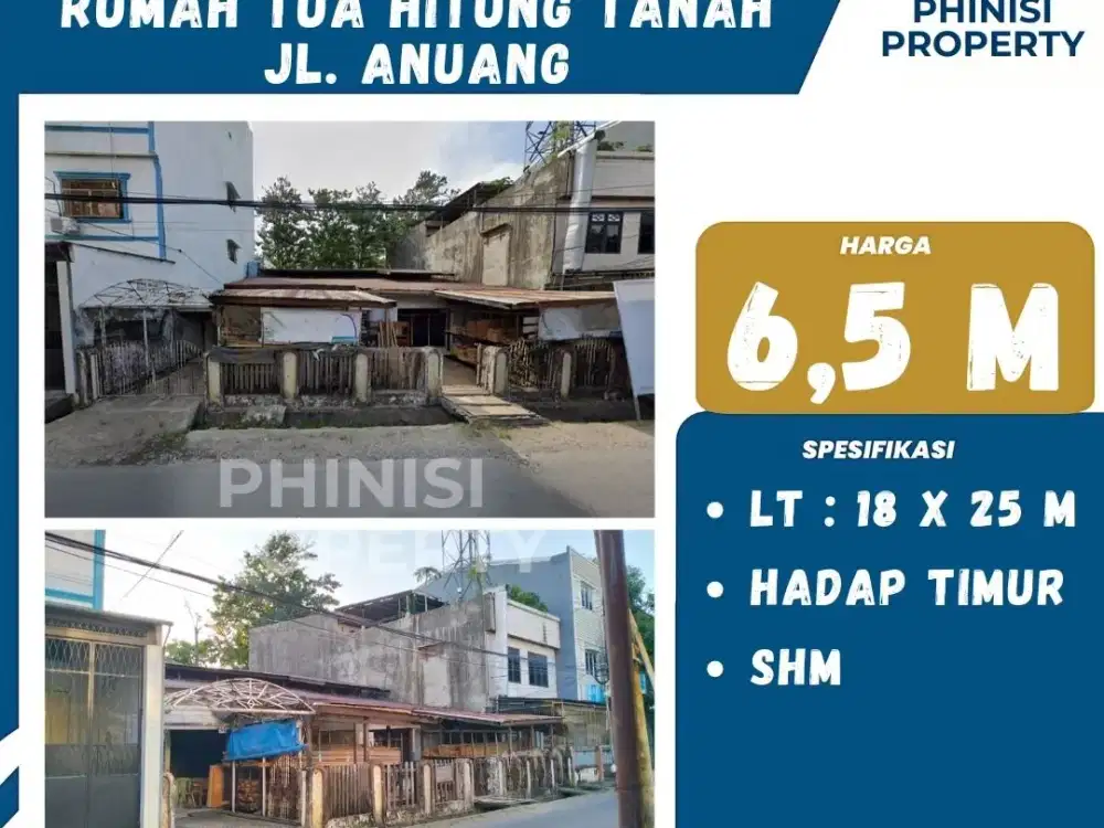 Dijual Rumah Tua Hitung Tanag Jl. Anuang