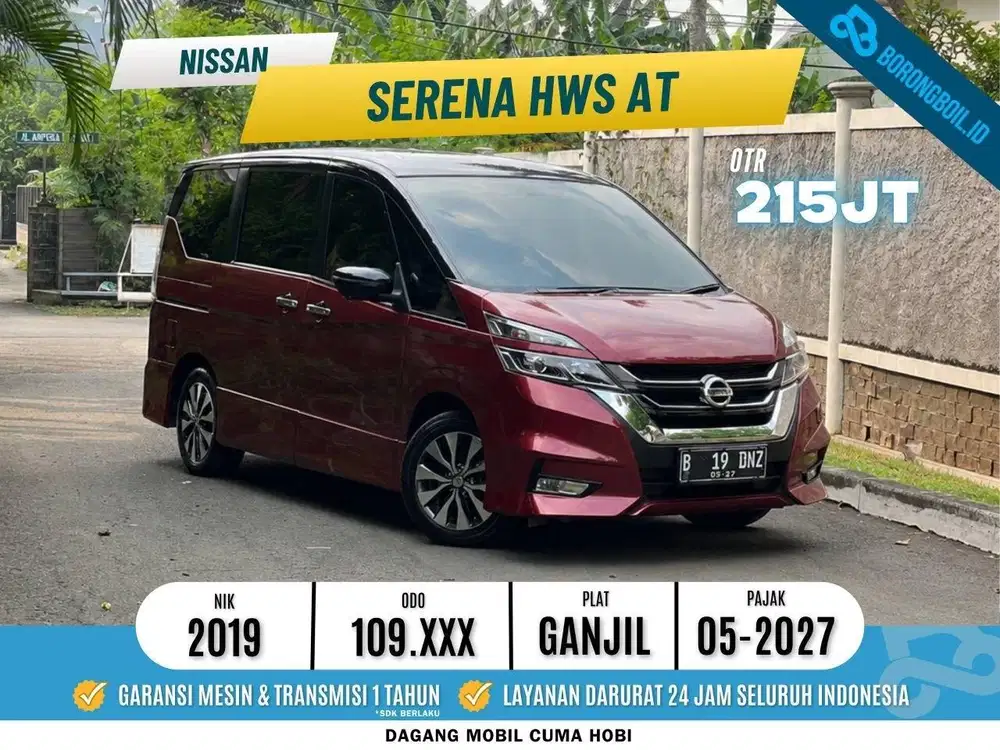 NISSAN SERENA HWS 2.0 MATIC 2019 MERAH ISTIMEWA SIAP PAKAI