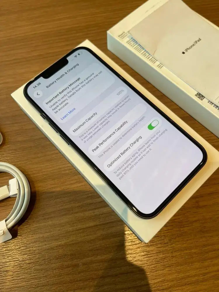iPhone 13 128GB Garansi Resmi iBox Battery Health 100% Baru Ganti