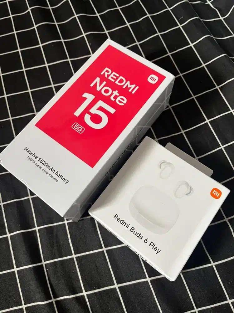 Baru Garansi Resmi Redmi Note 15 5G Bonus Redmi Buds 6 Play