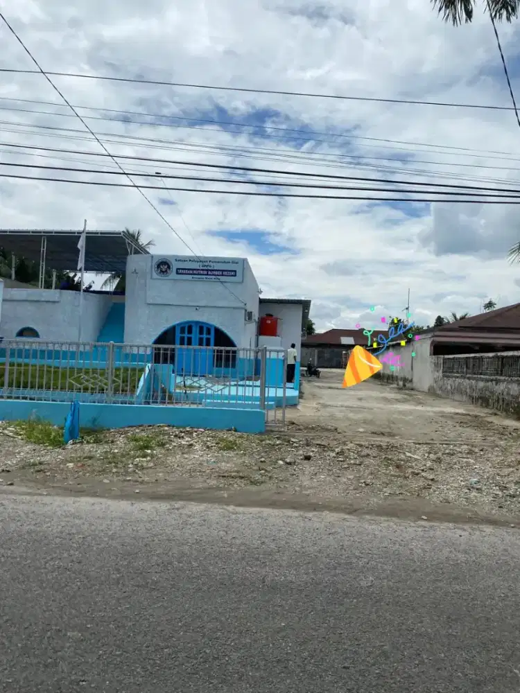 Dijual lahan yang sedang ada bangunan MBG