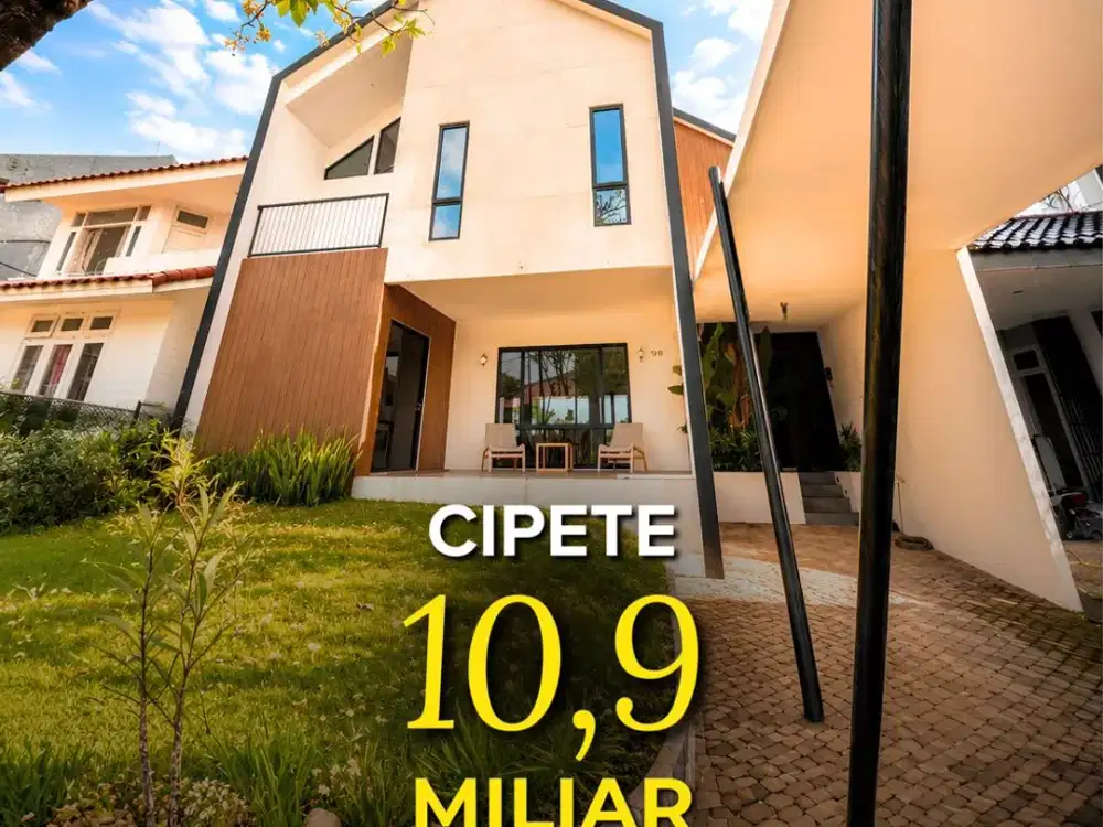 DIJUAL RUMAH SCANDINAVIAN ASRI & HOMEY DI CIPETE – JAKARTA SELATAN