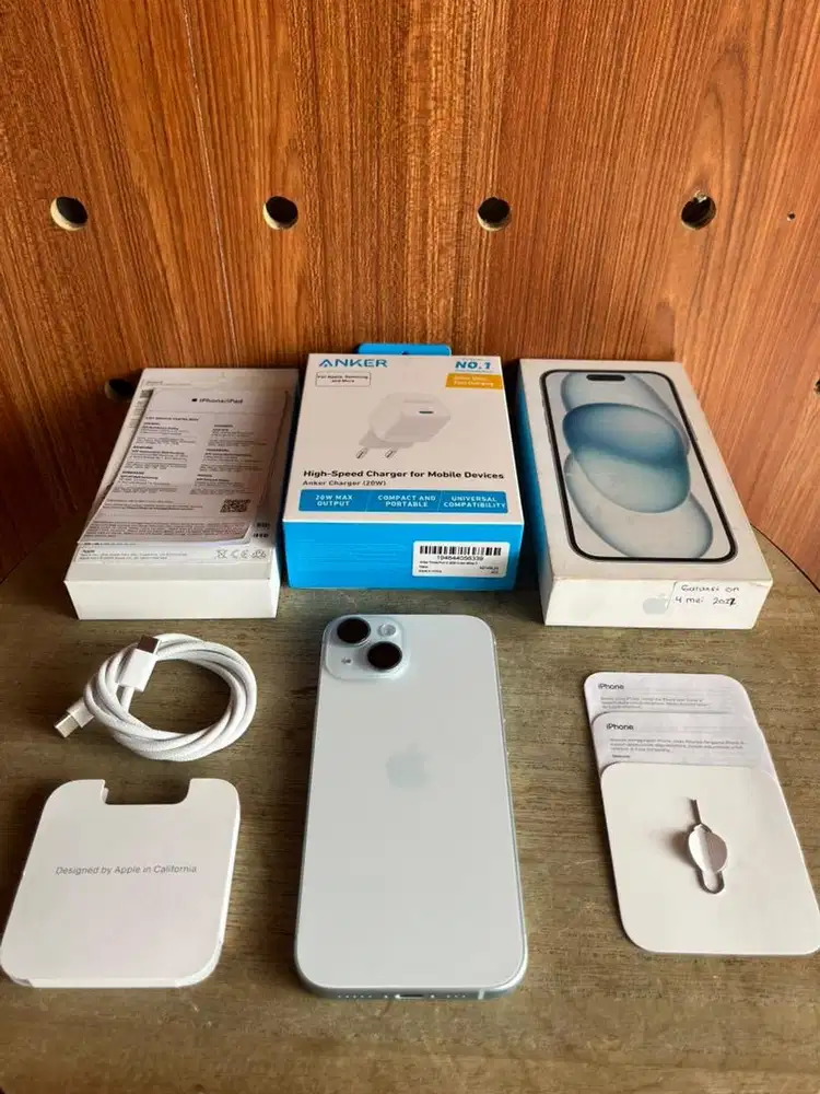 Second iBox Garansi On iPhone 15 128GB Blue