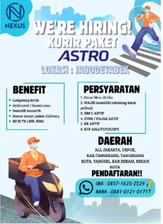 KURIR ASTRO TANGERANG SELATAN