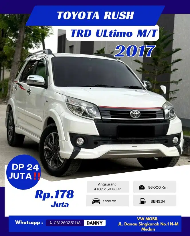 Rush TRD ULtimo Manual 2017 Putih 2016