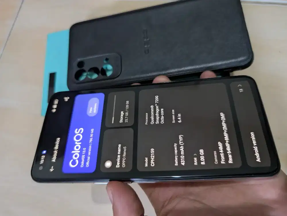 OPPO RENO 5 RAM 8/128 LIKE NEW | BARANG SIMPANAN | MULUS 95% | FULLSET
