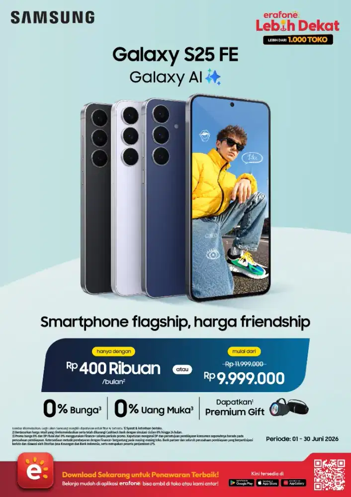 Samsung Galaxy S25FE Baru Promo Cashback hingga 2 Juta