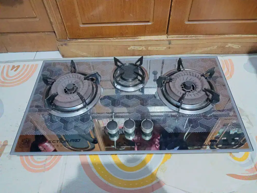 Kompor tanam 3 tungku Niko Reflection Pro Mirror