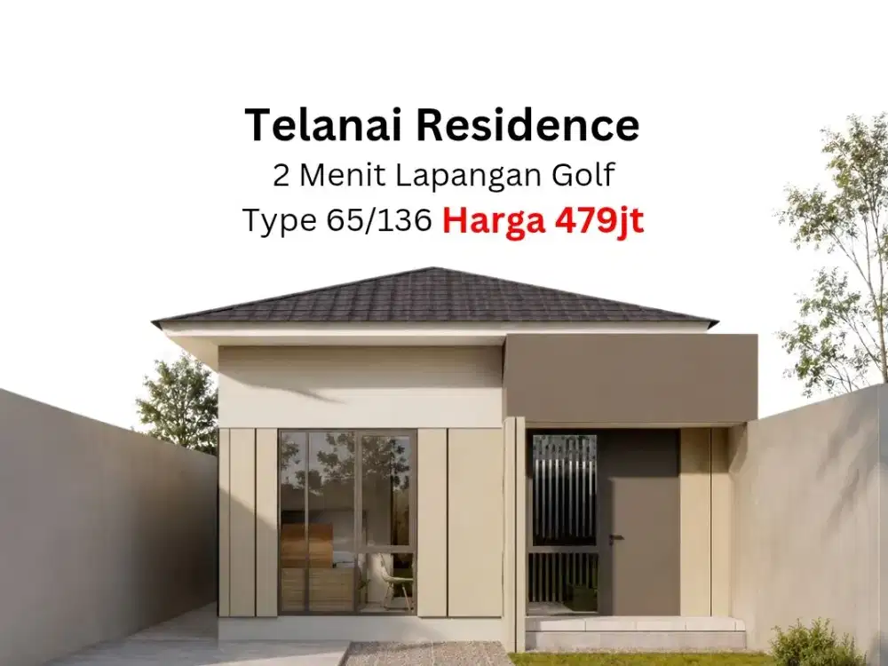 Jual Rumah Telanai Kota Jambi Type 65/136