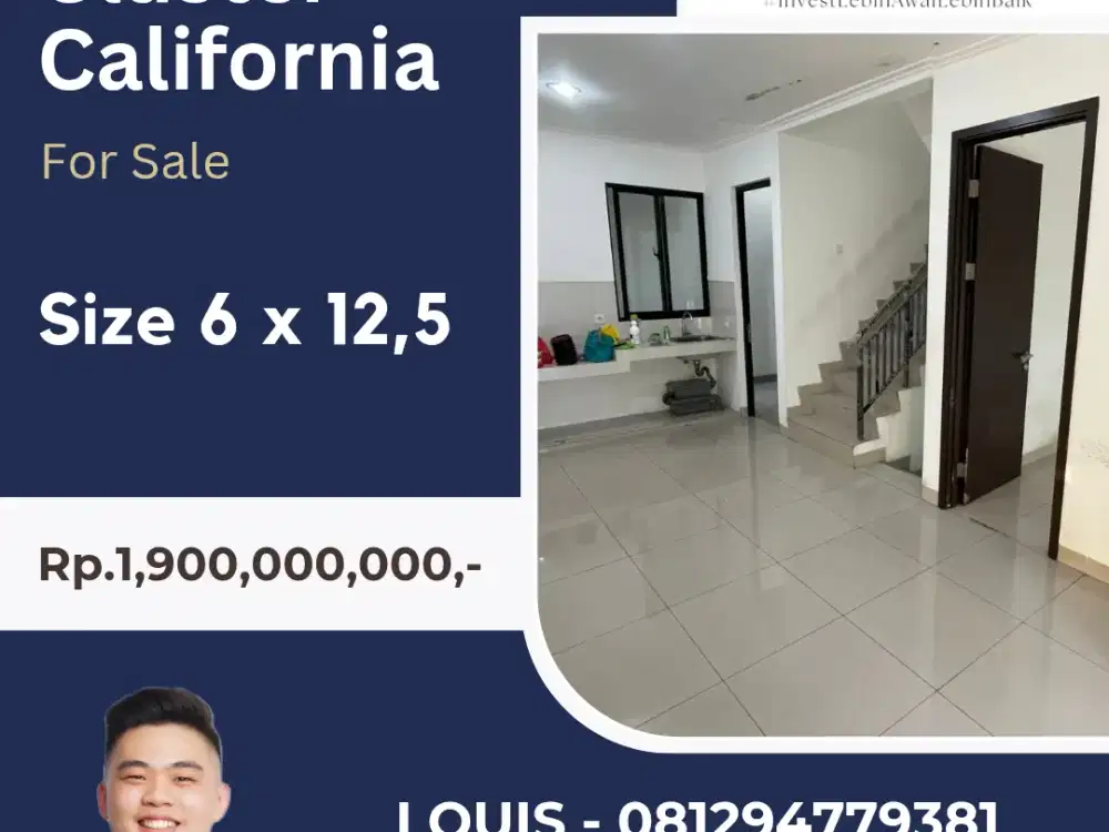 JUAL RUMAH PIK2 TERMUAH CLUSTER CALIFORNIA
