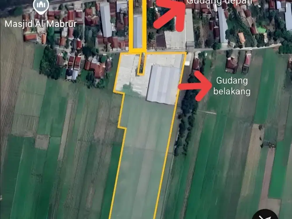 dijual tanah & gudang di desa sedo, kec gajah, demak jateng