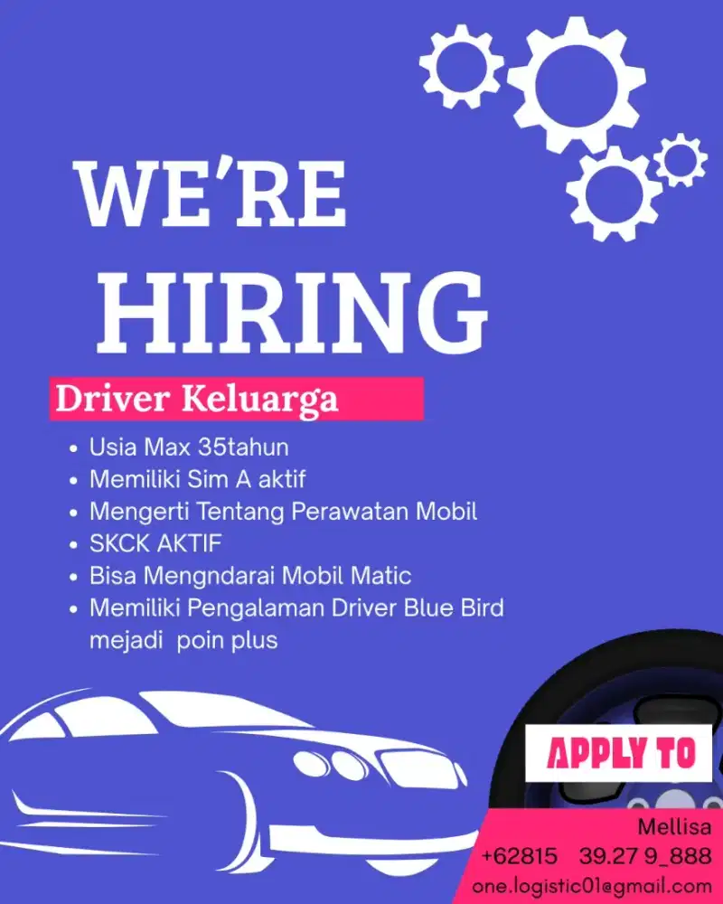 Lowongan Driver Keluarga