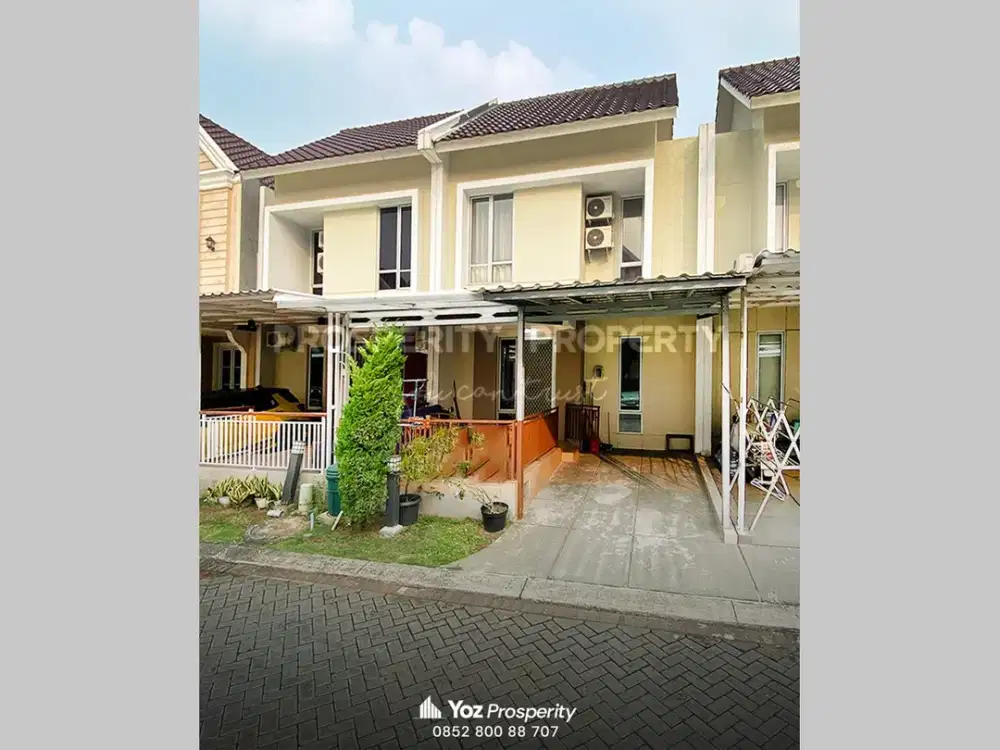 Rumah Sudah Renov Terawat Semi Furnished di Cluster Boston Village Paramount Gading Serpong Selangkah Ke Ruko Aniva dan Akses ke BSD