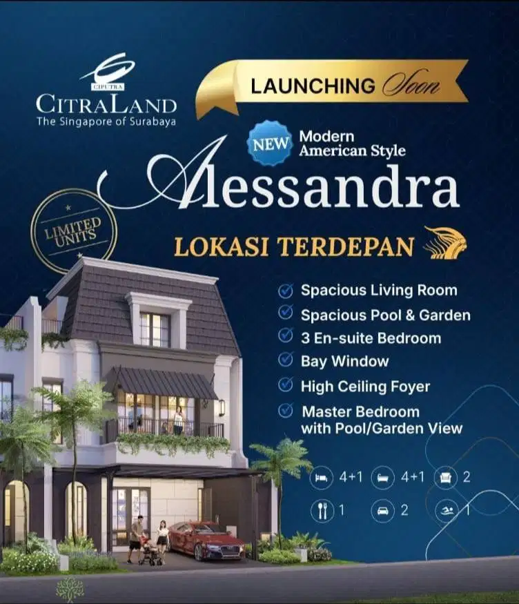 Launching Soon Limited Unit Rumah di East Emerald Mansion Citraland
