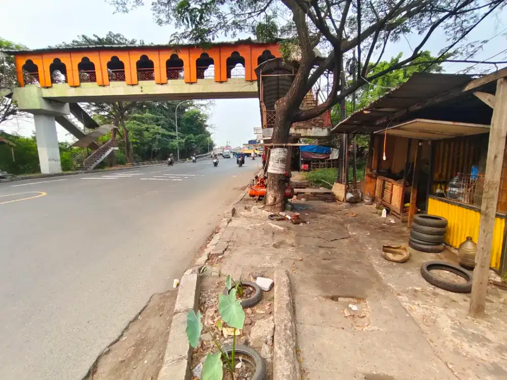 Tanah 630 meter jln Daan mogot tanah tinggi samping pintu tol buaran