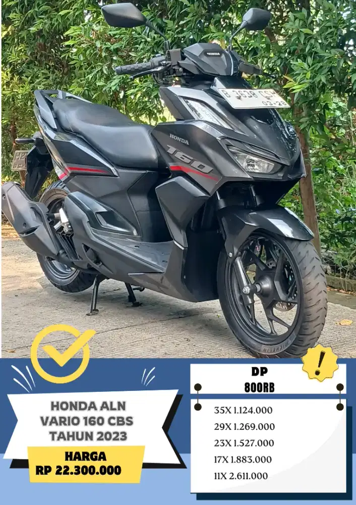 Honda Vario 160 CBS Tahun 2023 Siap Pakai!!