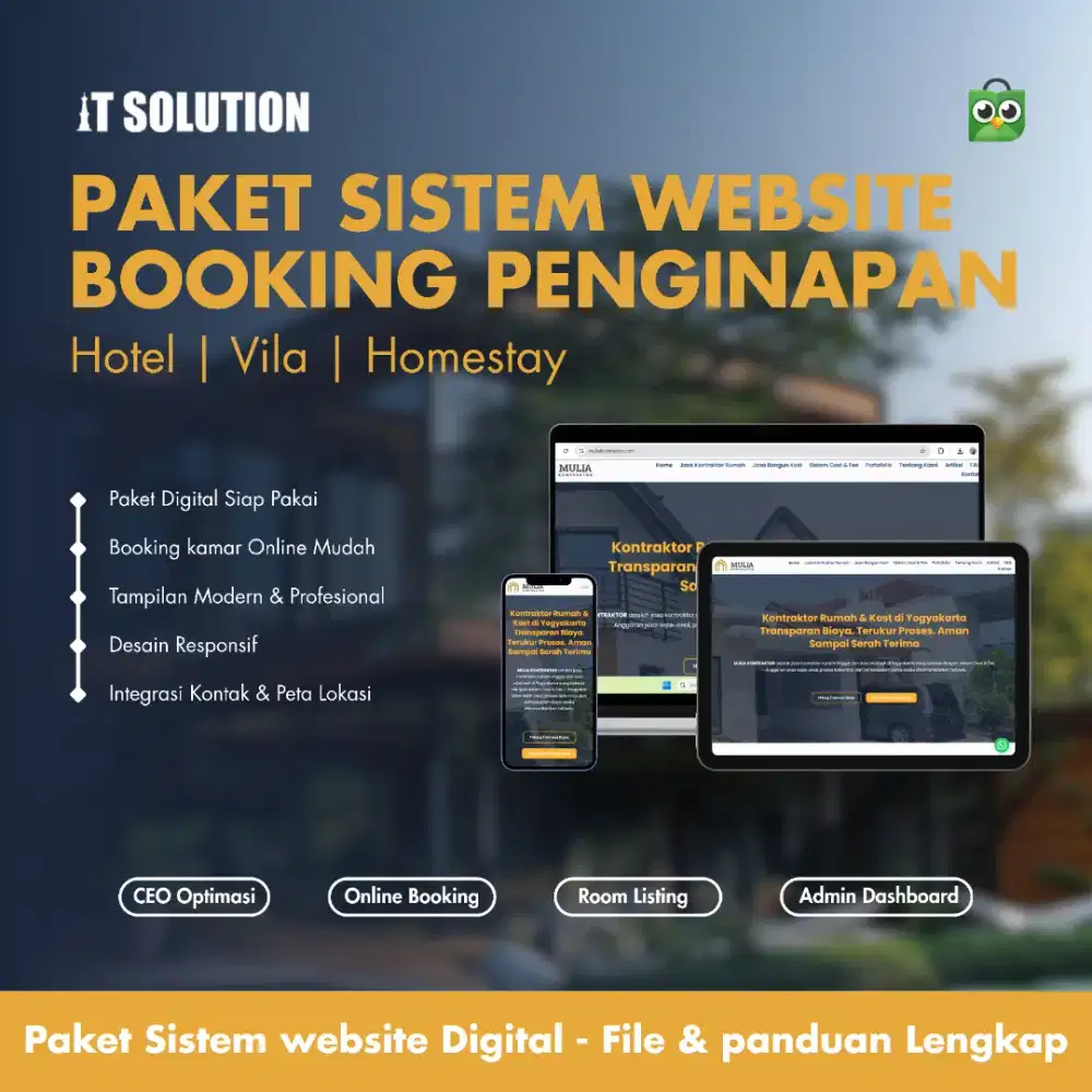 Pembuatan Website Profesional Penginapan