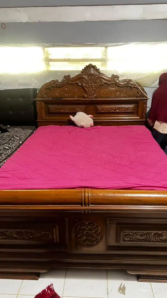 Dijual Kasur Kayu Jati Asli Tanpa Matras