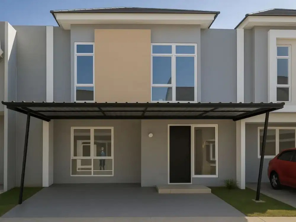 Rumah 2 lantai 2 kamar hadap selatan di Arcadia Village