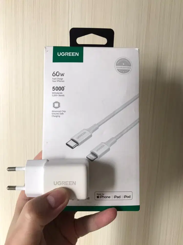Charger iphone Ugreen Original 20watt + 60watt