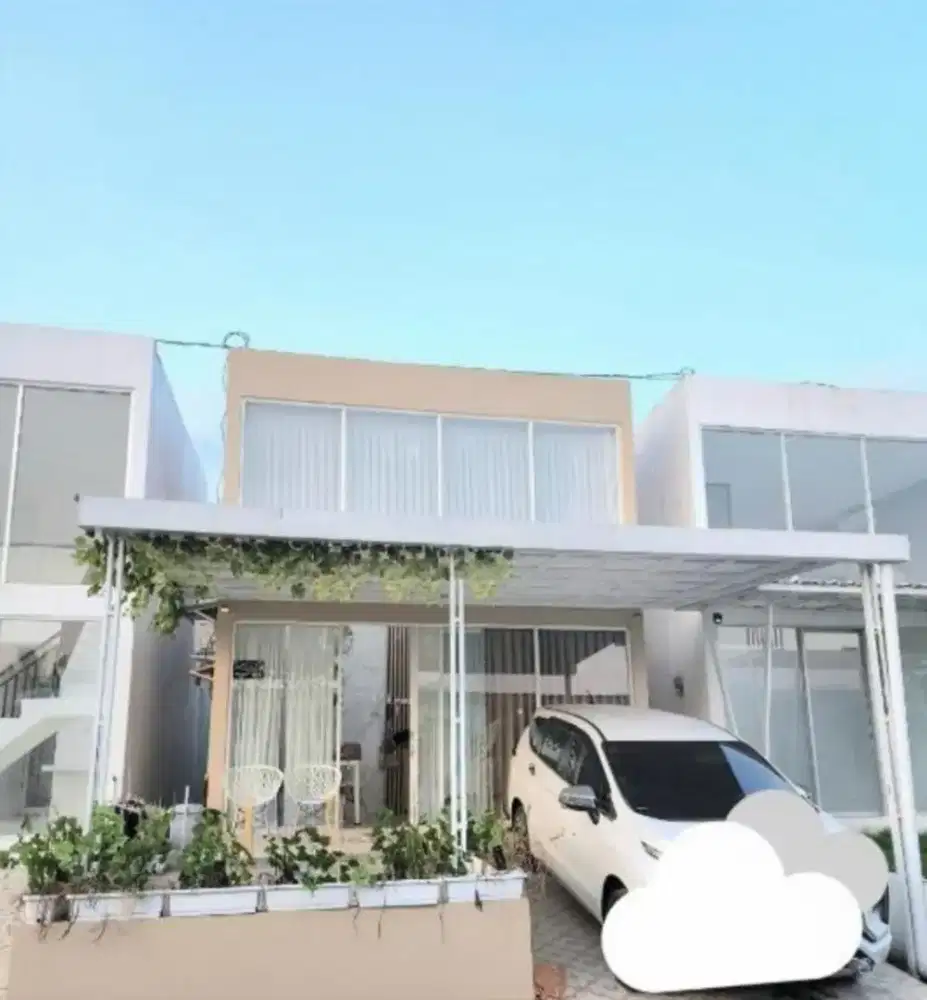 Disewakan Rumah 8 - 9 org,Barat UII,2 BR AC,2 KM,Full Furnish,Car Port