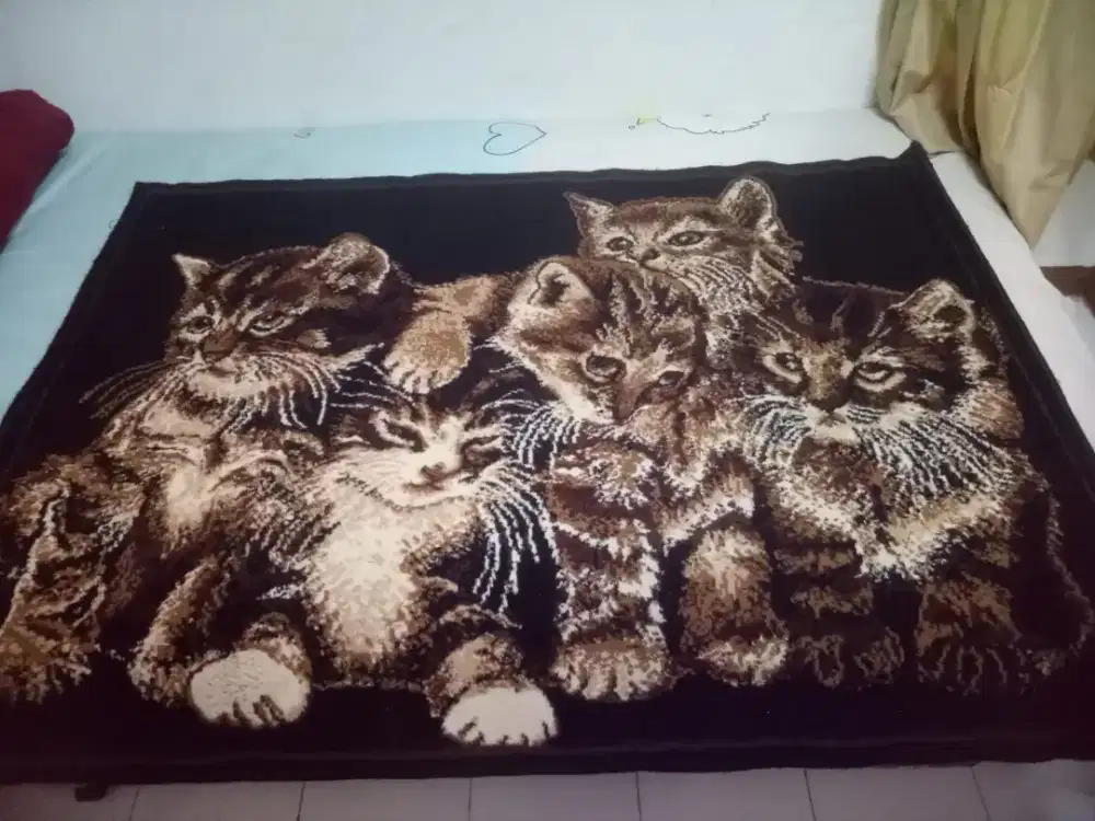 Karpet coklat  cantik