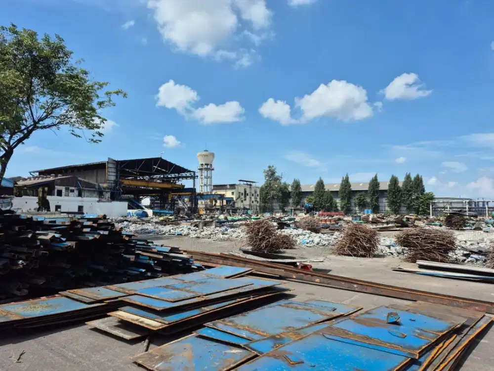 Di Jual tanah bekas pabrik PT ISPATINDO Jl. Gajahmada, Kec. Taman, Sidoarjo