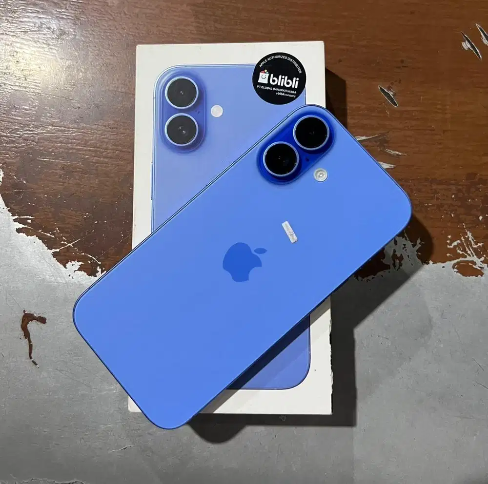 IPHONE 16 BASIC 128GB BIRU RESMI IBOX