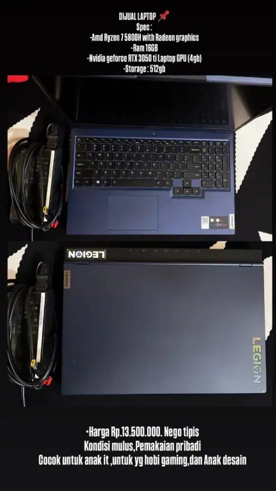 JUAL LAPTOP LEGION 5i