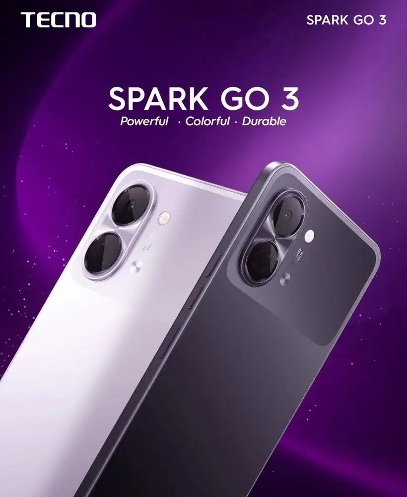 Spark Go 3 4/128 black (baru) (megafone)
