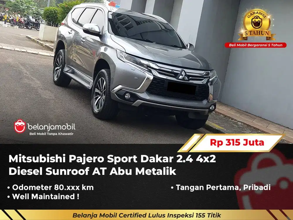 [ GARANSI 5TH ] Mitsubishi Pajero Sport Dakar 2.4 Sunroof 2017/2018