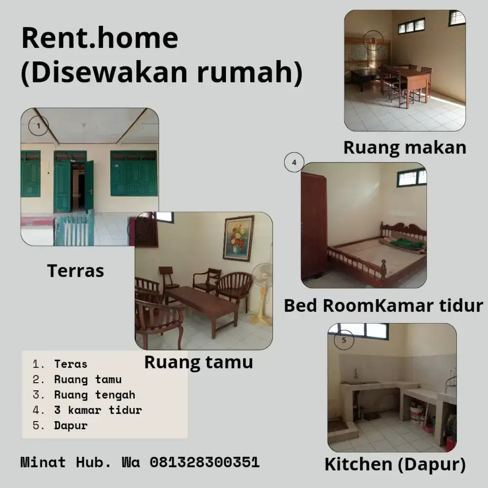 Disewakan rumah