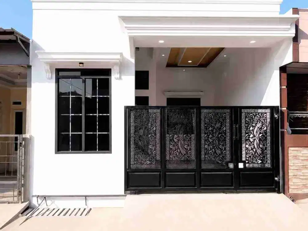 Rumah Minimalis Modern 1½lantai di Vila Mutiara Gading 3, Kebalen