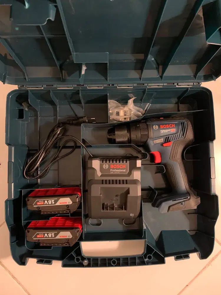 Bor Cordless Bosch GSB 18V dan Gerinda Cordless Bosch GWS 180 LI