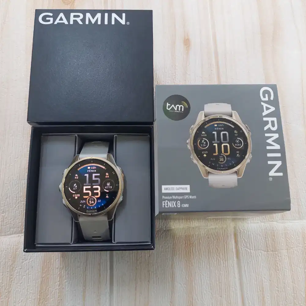 Garmin Fenix 8 43mm Second Garansi Resmi Mulus
