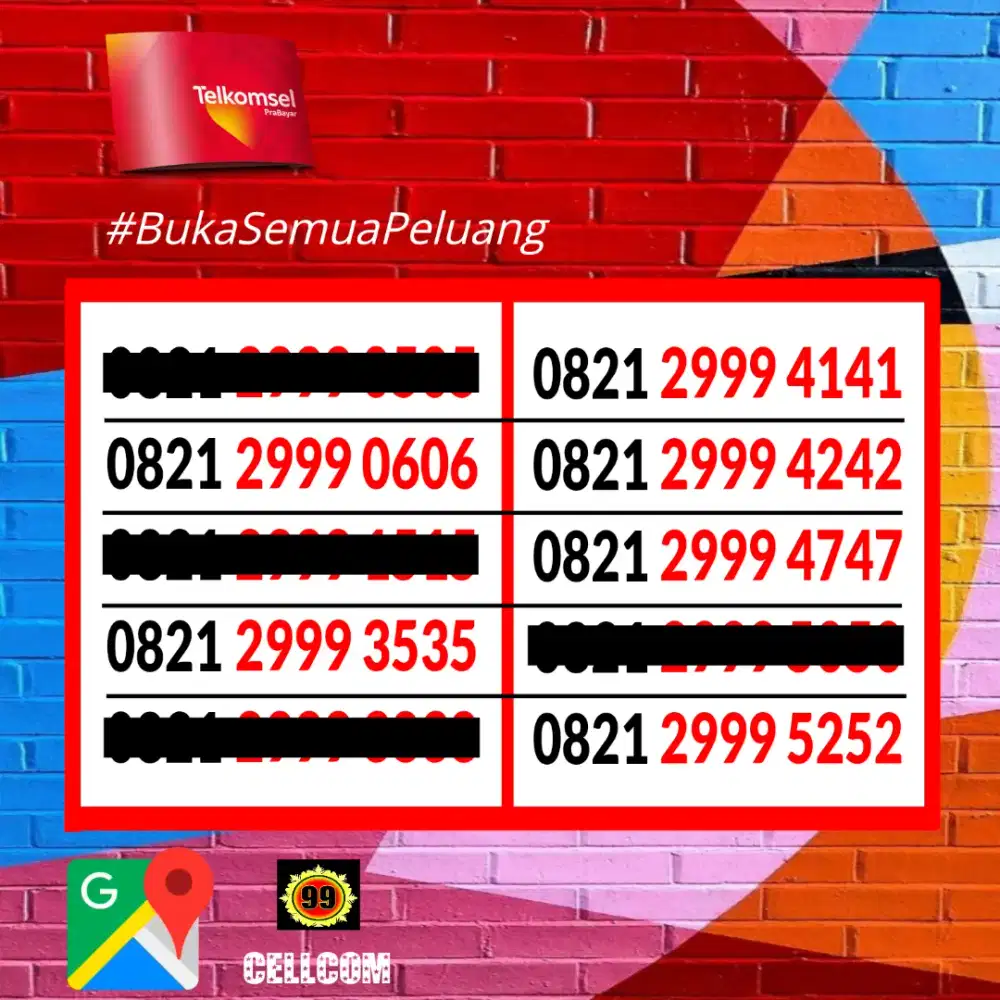 Kartu Nomor Cantik Simpati Reguler 4G/5G Jaringan Luas